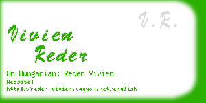 vivien reder business card